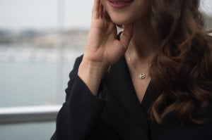 Pırlanta Kare Kolye