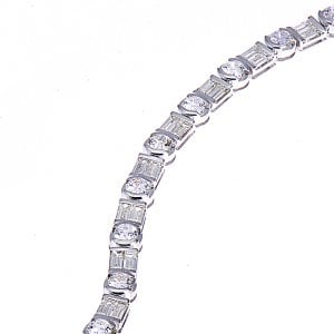 5,95 Karat Pırlanta Bagetli Bileklik