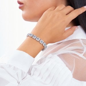 6,25 Karat Pırlanta Aquamarine Fantezi Bileklik