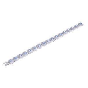 6,25 Karat Pırlanta Aquamarine Fantezi Bileklik