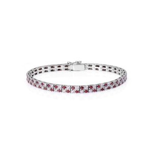 2,22 Karat Pırlanta Garnet Bileklik