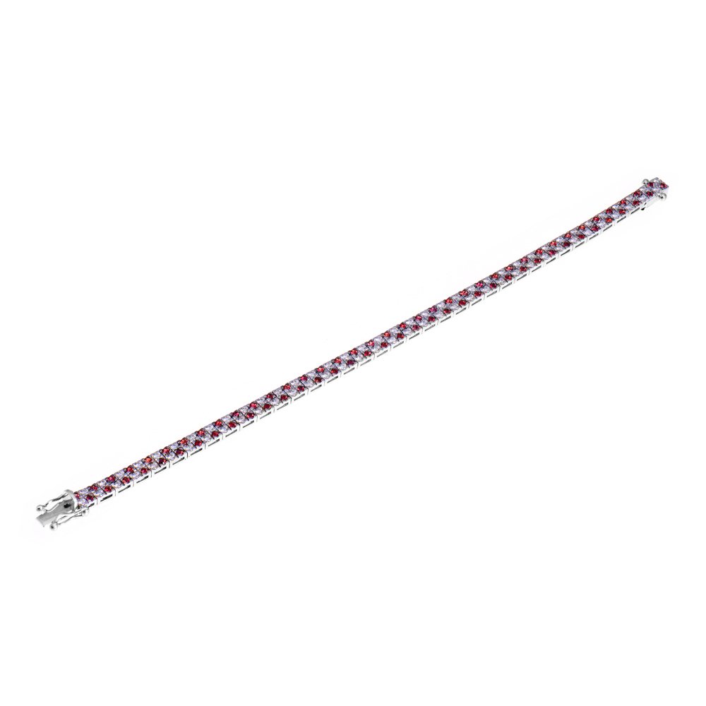 2,22 Karat Pırlanta Garnet Bileklik