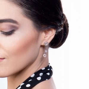 0,75 Karat Pırlanta Fantezi Küpe