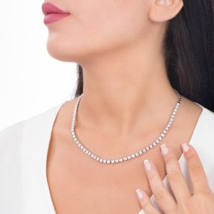 4,75 Karat Pırlanta Su Yolu Gerdanlık