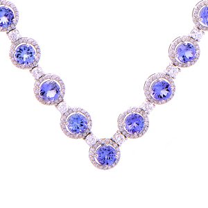 3,55 Karat Pırlanta Tanzanit Gerdanlık